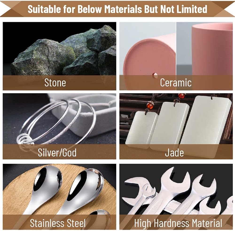 30pcs Shank Diamond Burs Set With Box For Dremel Electric Grinder Power Accessories Abrasive Drill Bit Rotary Tool Set