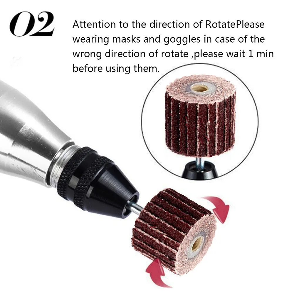 10 個 + 1 マンドレルフラップホイールディスクサンディングドリル研磨サンドペーパー 80-600 グリット研磨グラインダーロータリードレメルツール