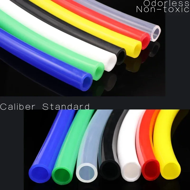 1 เมตรหลอดซิลิโคนยืดหยุ่นสายยางเกรดอาหารเครื่องดื่มท่อน้ํา Connector ID 1 2 3 4 5 6 7 8 9 10 12 มม.