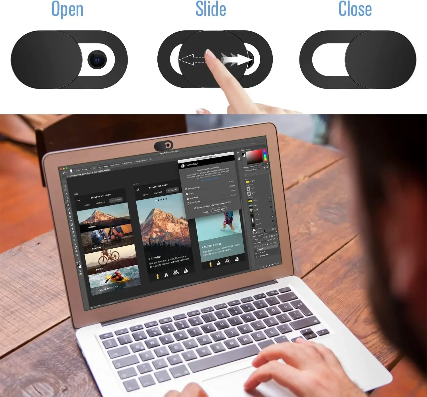 5/10 個のラップトップウェブカメラカバーシャッターユニバーサルアンチスパイカメラカバー Web ラップトップ iPad Macbook 携帯電話レンズプライバシーステッカー