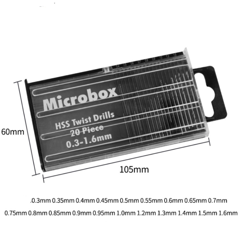 20Pcs 0.3mm-1.6mm 트위스트 드릴 미니 핸드 드릴 구멍 펀처 작은 놀이 핸드 드릴 목공 DIY 드릴링 도구