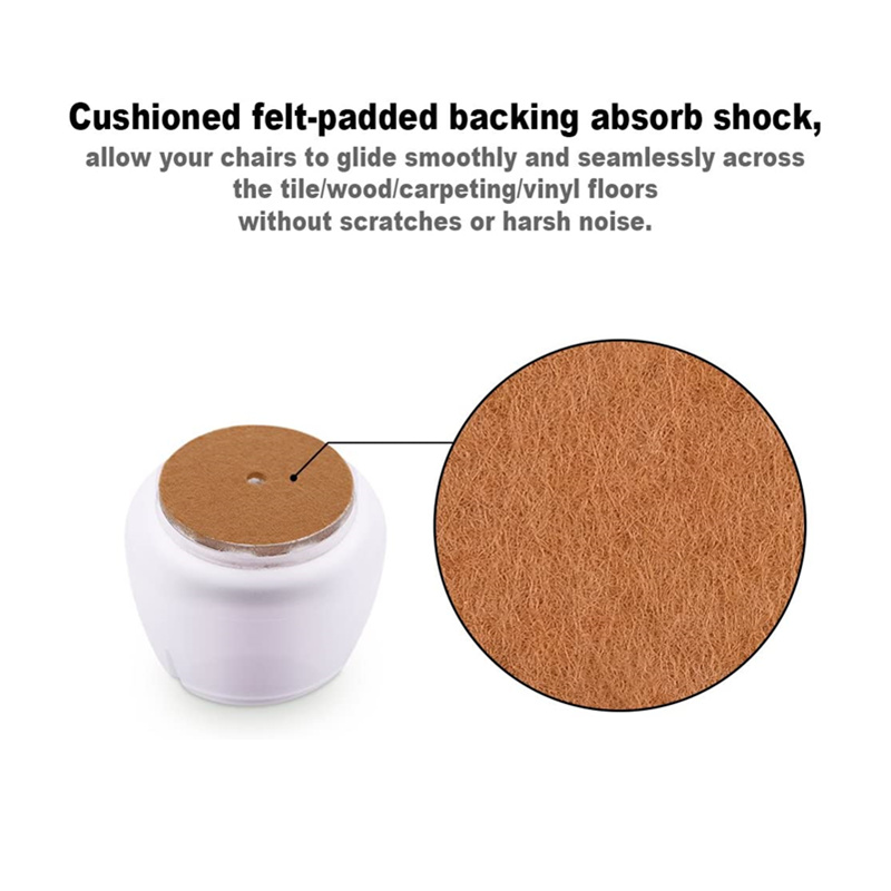 24Pcs ซิลิโคนเก้าอี้หมวกตารางฟุตสำหรับรอบ12-16มม.ด้านล่างลื่นเฟอร์นิเจอร์ครอบคลุมถุงเท้าป้องกันเท้า Pad