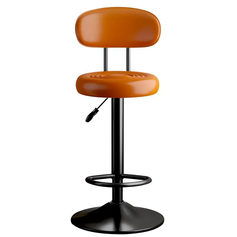 ‌360° Swivel Bar Stool, Height Adjustable Counter Chair, Multi-Color Home Bar Stool, Ergonomic Reception Desk Chair