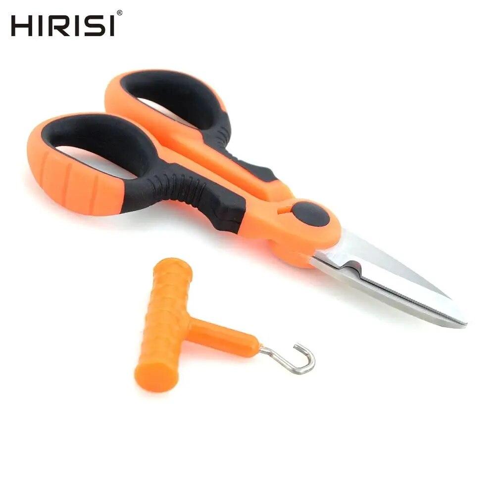Hirisi-tijera de pesca de acero inoxidable, accesorios portátiles, alicates de corte, línea trenzada de PE, herramienta extractora