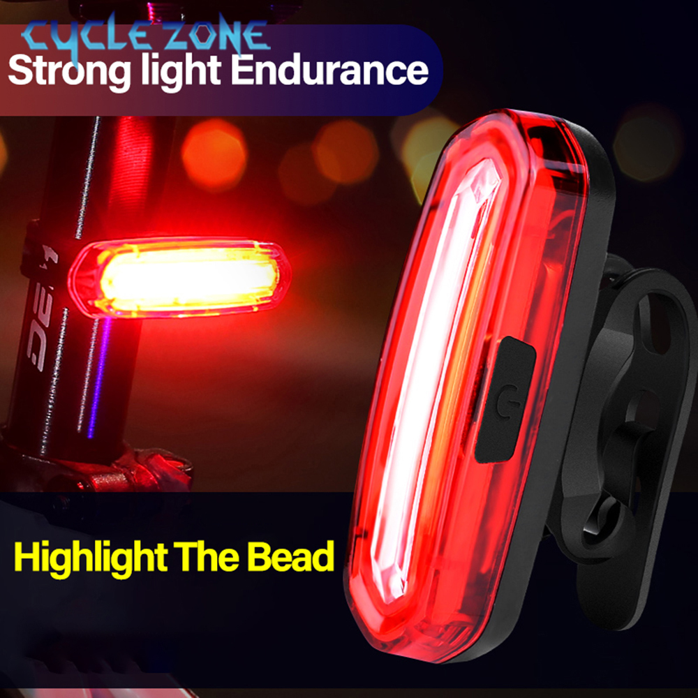 Feu arrière de vélo de route et vtt, LED rechargeable par USB, facile à installer, feux arrière d'avertissement pour la sécurité de la conduite de nuit