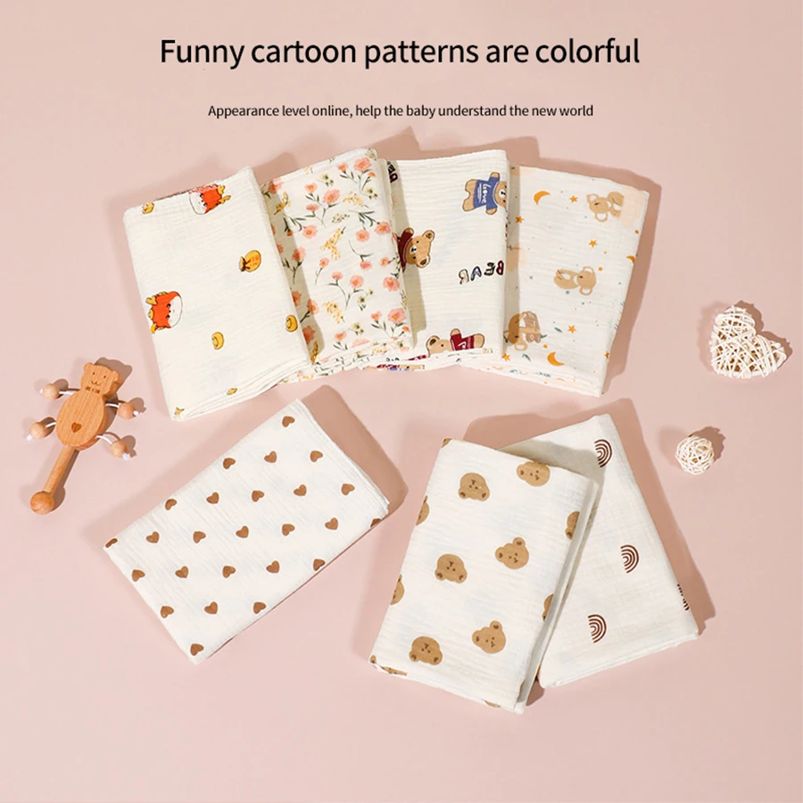 2Pc 코 튼 모슬린 담요 신생아 모슬린 Swaddle 랩 침구 유아 목욕 타올 아기 항목에 대 한 담요를 받는 아기