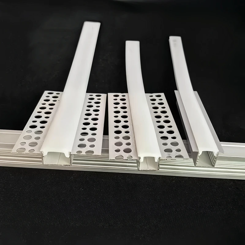 1-10m Bendable LED Aluminum Profile Silicone Diffuser Flexible Channel Milky Cover Replaceable LED Strip Light Lampshade Fitting