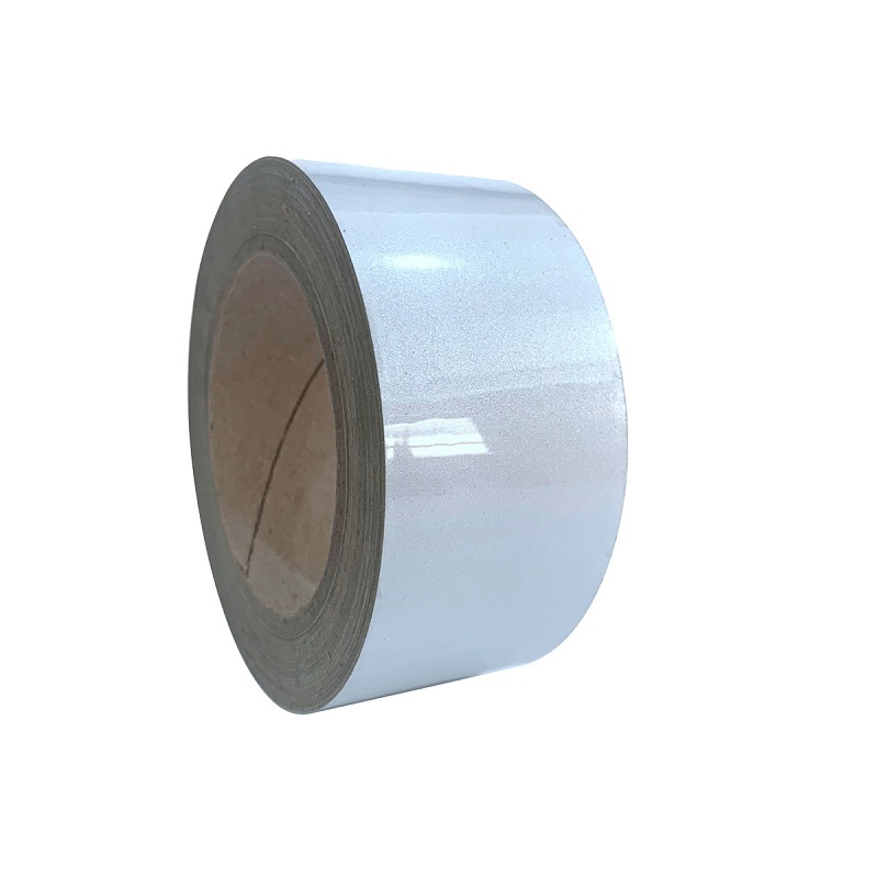 Adesivo adesivo riflettente di grado pubblicitario 5CM * 5M Nastro riflettente impermeabile bianco rosso giallo arancione per la marcatura di sicurezza dell'auto
