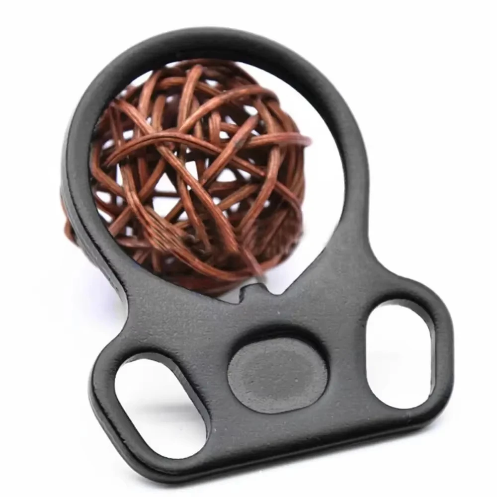 Placa de eslinga, anillo doble, anillo de soporte ajustable, adaptador de eslinga, anillo de eslinga de acero, adaptador de eslinga para exteriores, senderismo, Camping, Mountaineeri