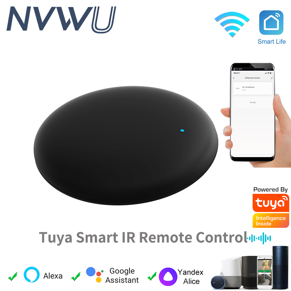 Tuya inteligente universal ir remoto wifi para controle de casa inteligente para tv ar condicionado funciona com alexa google casa yandex alice