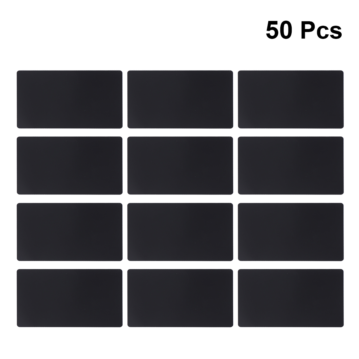 50 Stück rohlinge aus eloxiertem Aluminium für Visitenkarten, DIY-Graveur, Kreditfarbe, Name, Büro