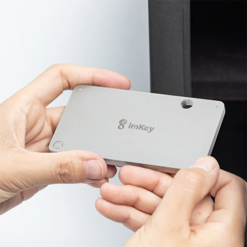 ImKey-s1 Mnemonic Seed Phrase Metal Plate Backup Saver 24 Word Crypto Assets Recovery Phrase Storage Kit
