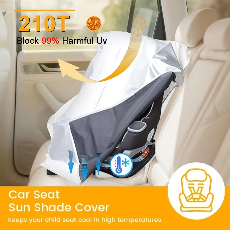 1 pièces bébé siège de voiture pare-soleil couverture infantile siège de voiture refroidisseur Protection UV protecteur de chaleur accessoires de voyage pour sièges d'enfant en bas âge