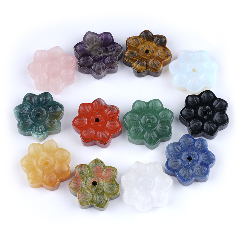 1pc natürliche Stein Kristall Achat Lotus basis Weihrauch Der Weihrauch Basis Kristall Duft Sto ense Halter Kleine Ornament Zubehör