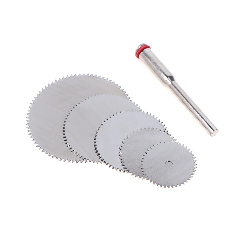 6 disco da taglio in metallo a fetta in acciaio inossidabile pz/set con 1 Mandre per utensili rotanti 16 18 22 25 32mm disco da taglio utensili manuali fai da te