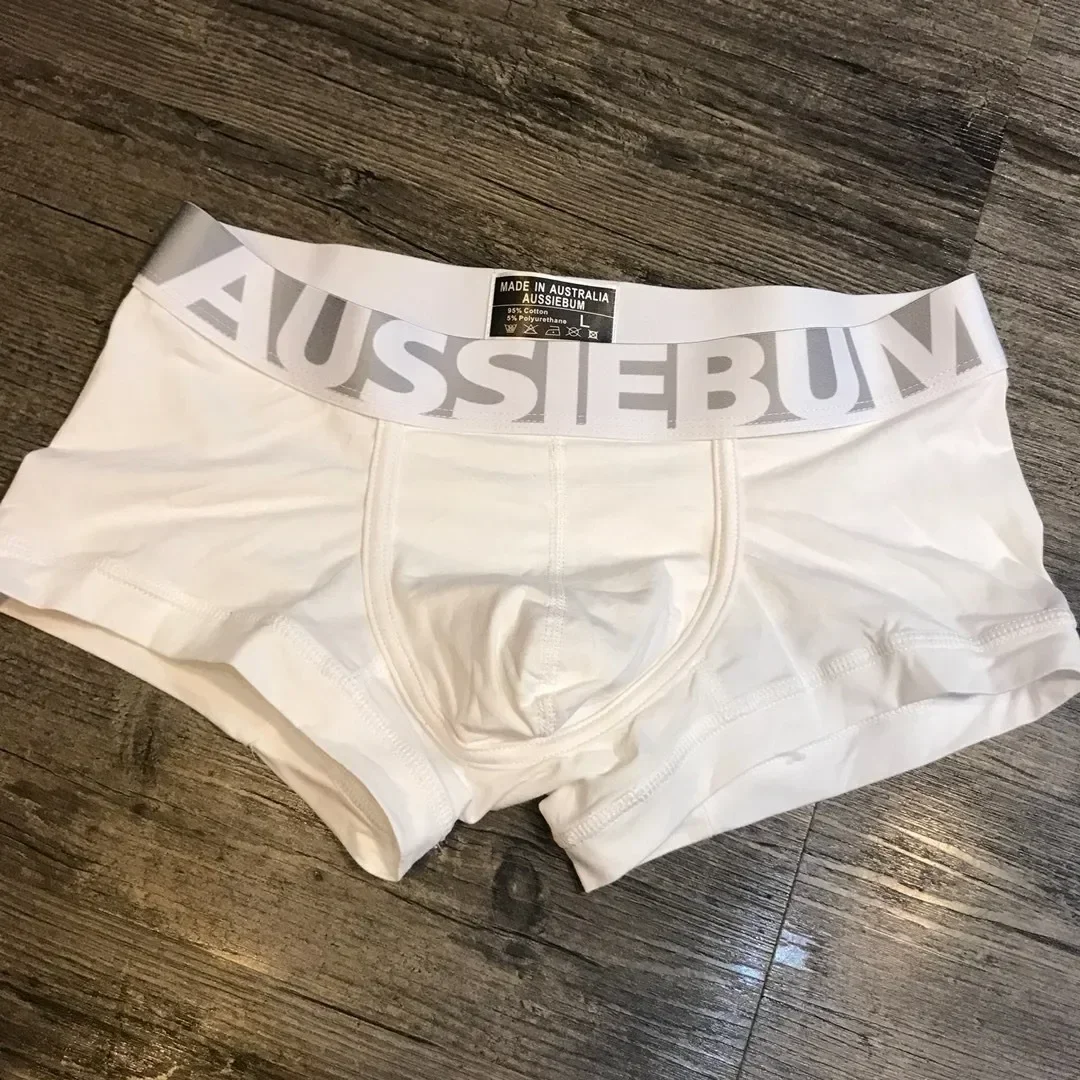 Aussiebumกว้างBrim Candyสีผู้ชายชุดชั้นในสี่มุมนักมวยชุดชั้นในBreathableยืดหยุ่น