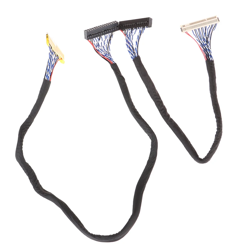 สายเคเบิล LVDS FIX-30P-S6 30pin คู่2 CH 6-bit สายคู่หน้าจอ LCD 6บิต