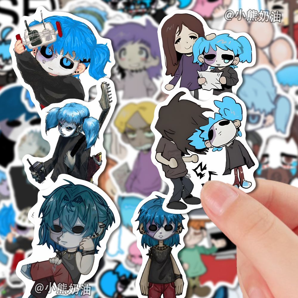 サリー顔ステッカーかわいい漫画ステッカーかわいいラップトップ電話ケース DIY 装飾コレクション学生文具学用品ギフト