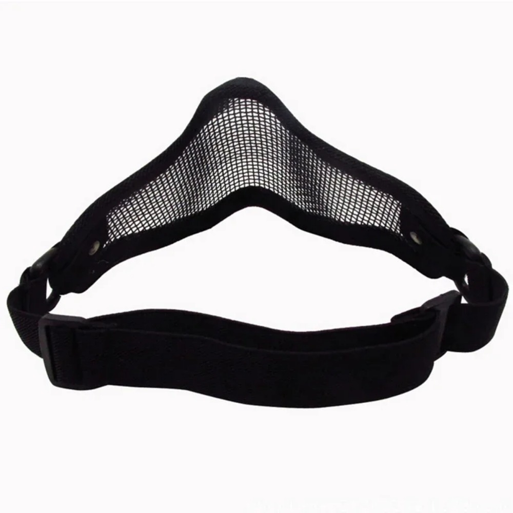 戦術マスク エアソフト アウトドアハンティング用、メタルメッシュ保護マスク、BBガン射撃アクセサリー