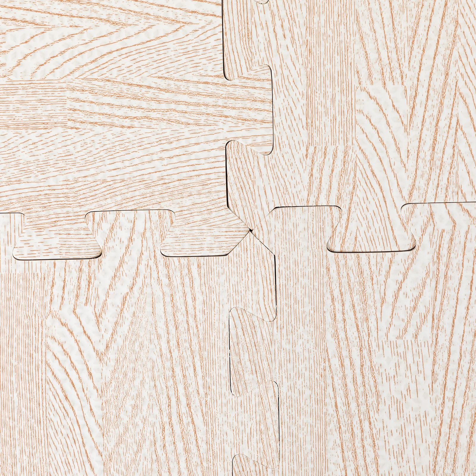 White Wood Grain EVA, PE Hybrid Foam Thick Printed Foam Tiles, Patchwork Foam Mat, Thick Printed Foam Tiles
