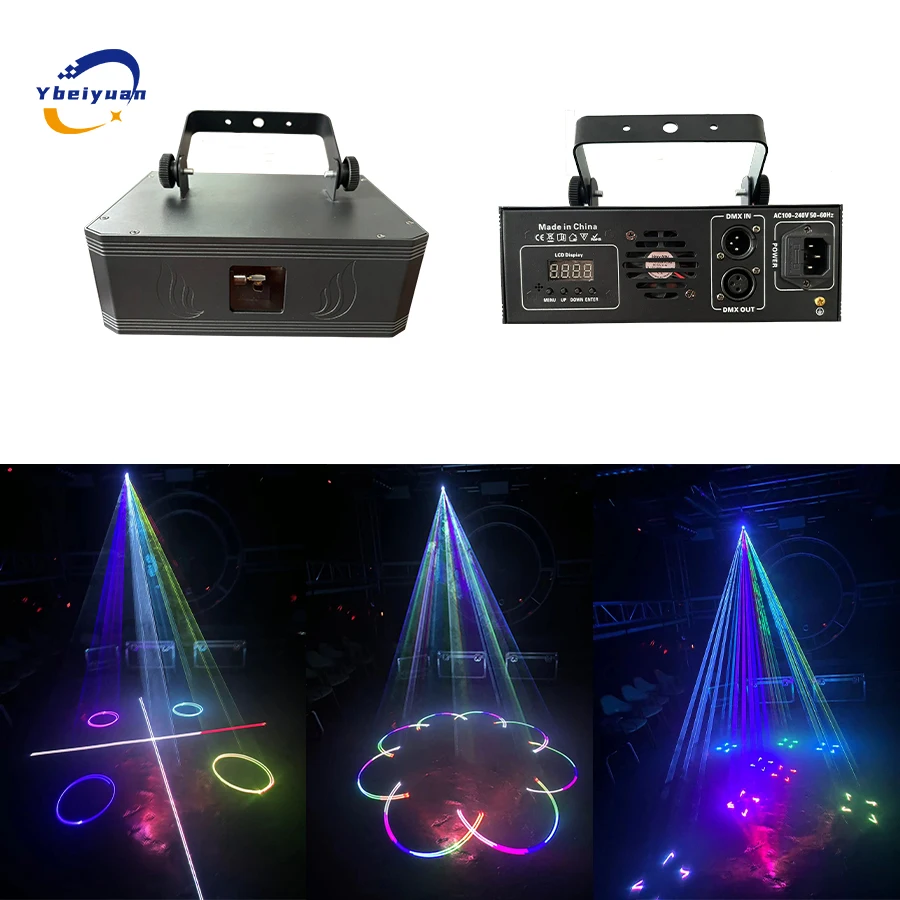 Z funkcją aplikacji Bluetooth 1W 2W 3W Projektor animacji 3D RGB pełnokolorowy efekt sceniczny DJ disco bar klub wesele impreza światło
