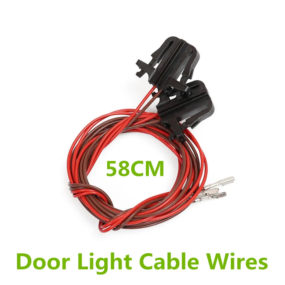 2 pçs frente traseira porta do carro luz cabo fios conector chicote de fios plug para volkswagen vw golf 5 6 7 jetta mk5 mk6 mk7 T-ROC tiguan 1