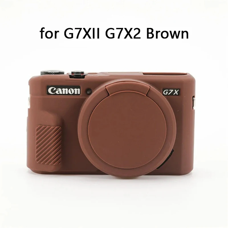 Funda de goma de silicona suave para cámara Canon G7X Mark II III G7XII G7X2 G7XIII G7X3, cubierta protectora a prueba de golpes