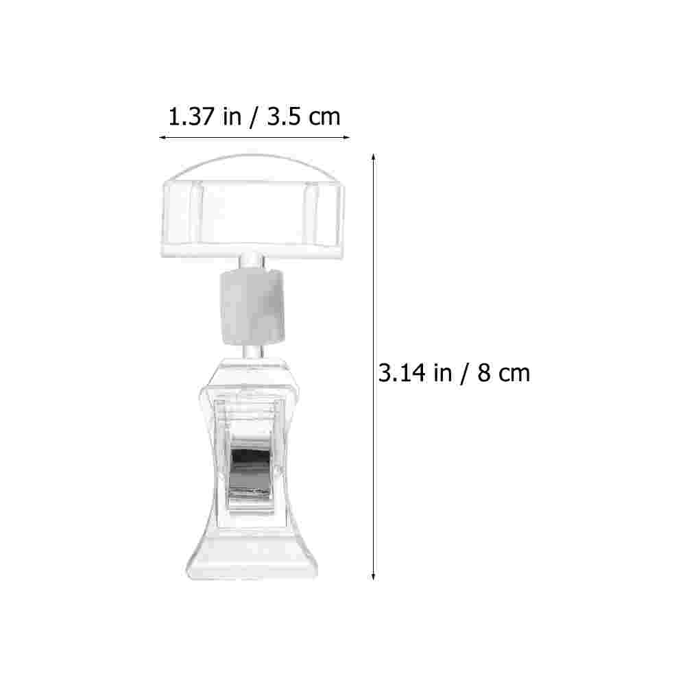 10Pcs โฆษณาป้าย Rack ราคาผู้ถือแท็กชื่อคลิปราคาตั๋ว Rack สำหรับ Bakery Shop ซูเปอร์มาร์เก็ต Mall
