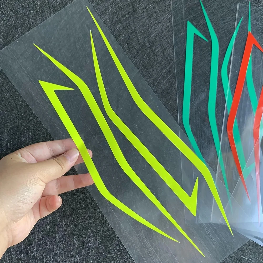 Motorcycle Helmet Reflective Stripe Stickers For Kawasaki N400 H2 H2SX Body Texture Waterproof Front End Decal