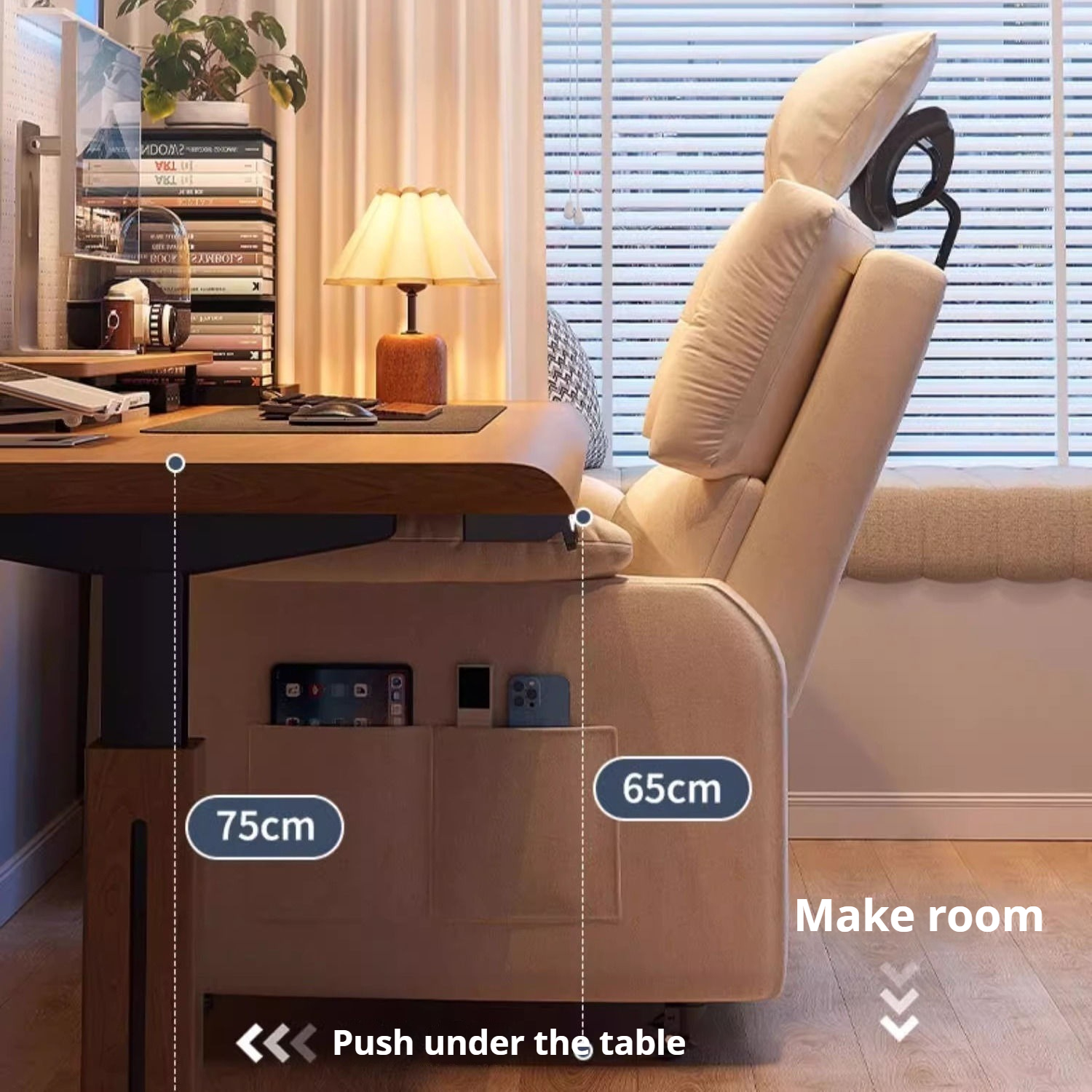 Cadeira reclinável de couro para idosos, conforto respirável com suporte para encosto de cabeça, apoio para os pés, sofá ergonômico para sala de estar