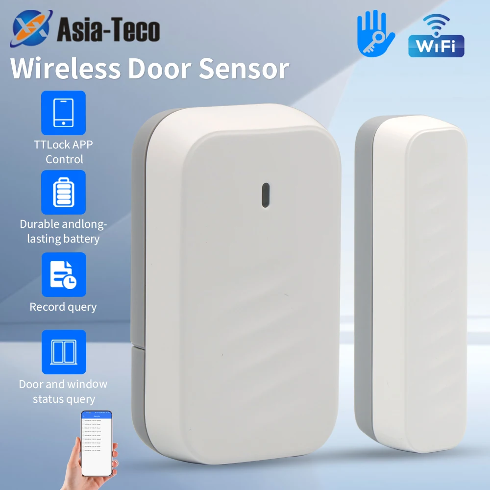 2,4G WIFI TTLOCK Drahtlose Magnetische Tür Sensor Codierung Modus für TTLOCK Schlösser Sicherheit Alarm System Hause Einbrecher Alarm Kits