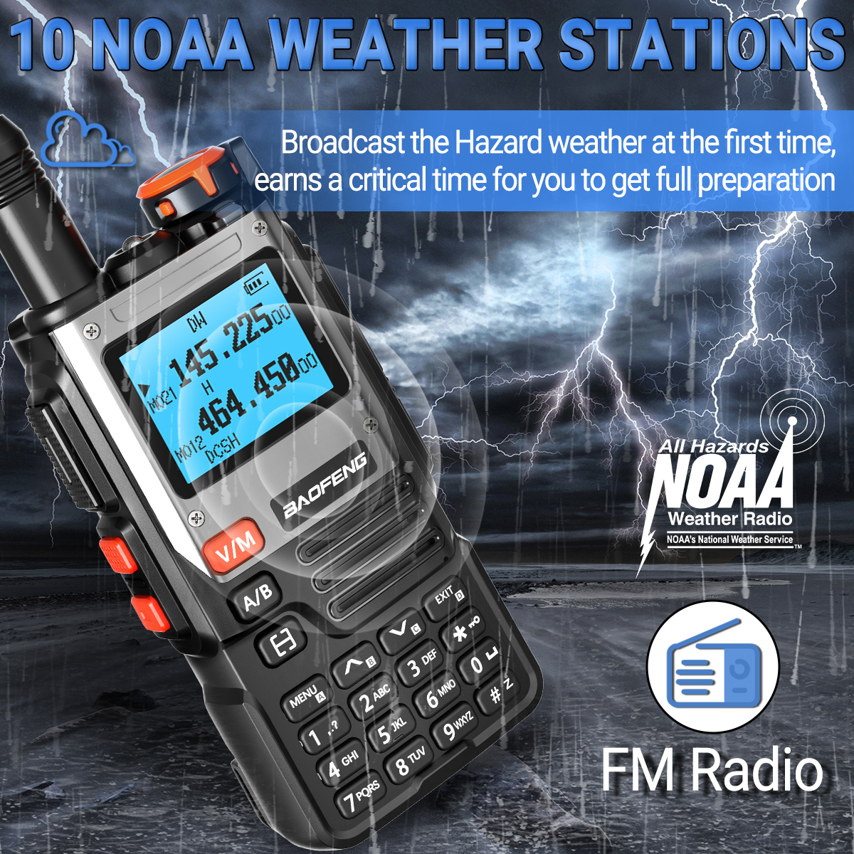 Baofeng UV K61 Walkie Talkie Multi Band Wireless Copy Frequency 999CH Type-C DTMF Long Range NOAA UV-5R UV K6 K5(8) Ham Radio