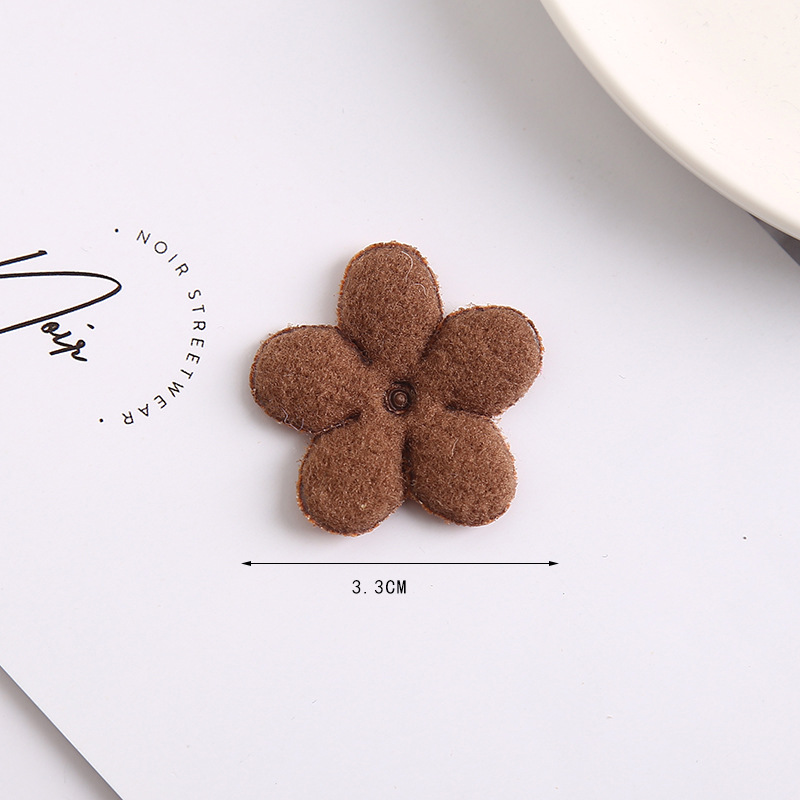 30 ชิ้น 3.5-2 เซนติเมตร Mini Plush ประดิษฐ์ดอกไม้หัวกระดาษงานแต่งงาน DIY พวงหรีด Headdress รองเท้ากระเป๋าอุปกรณ์ตกแต่งคริสต์มาส