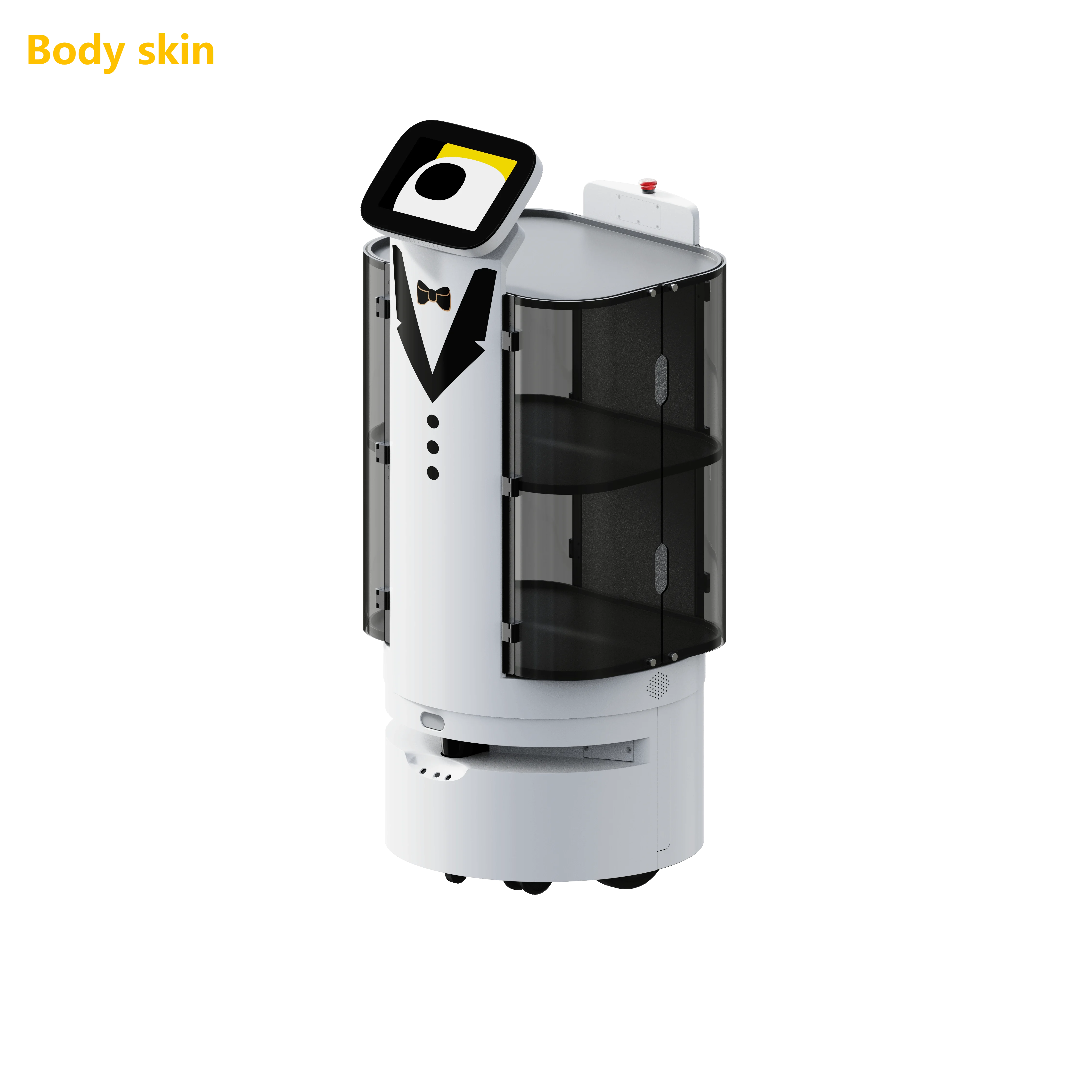 Service Robotic Food Delivery Waiter Meal Street AGV Auto Delivery Robot For Hotel Restaurant Autonomous Delivery Robot