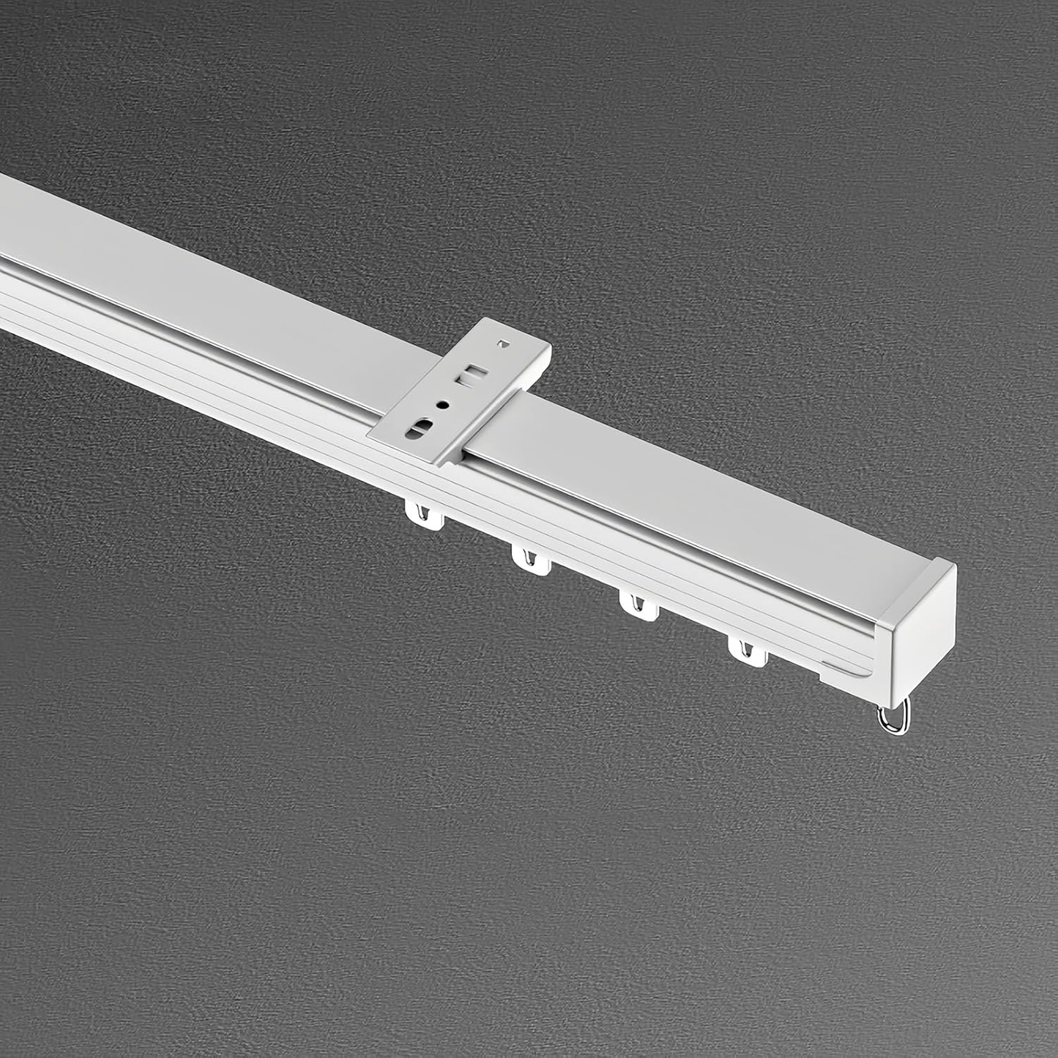 De Cortina Fácil De Instalar - Pista De Cortina Montaje En Techo O Pared 70/120/260/460/600cm, Barra De Cortina Para Dormitorio