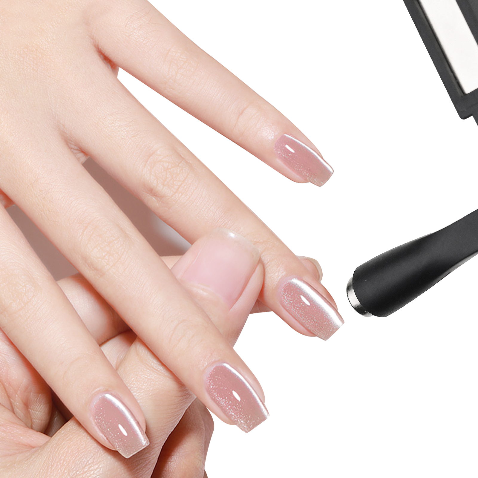 Ímã de olho de gato 5 em 1, multifuncional, cruz, ímã de olho de gato para arte em unhas, gel de olho de gato, esmalte, ímã forte de design de unhas