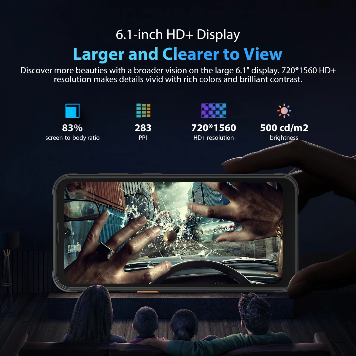 Blackview-teléfono inteligente BV5200 Pro, desbloqueado, resistente, Android 12, 4GB, 64GB, cámara de 13MP, 5180mAh