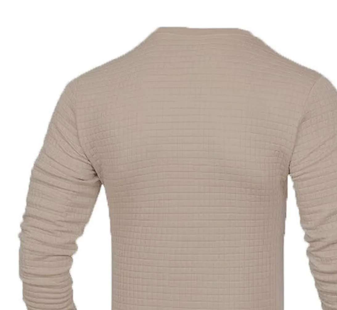 Casaco masculino moda pequena verificação Waffle juventude em torno do pescoço jacquard xadrez com capuz