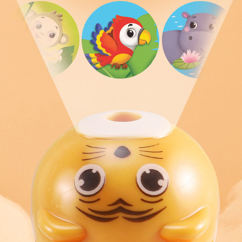 เด็กใหม่ของเล่นขนาดเล็กส่องสว่างไฟฉายโปรเจคเตอร์เด็ก Early Education การ์ตูนสนุกรูปแบบ Kaleidoscope วันหยุดของขวัญ