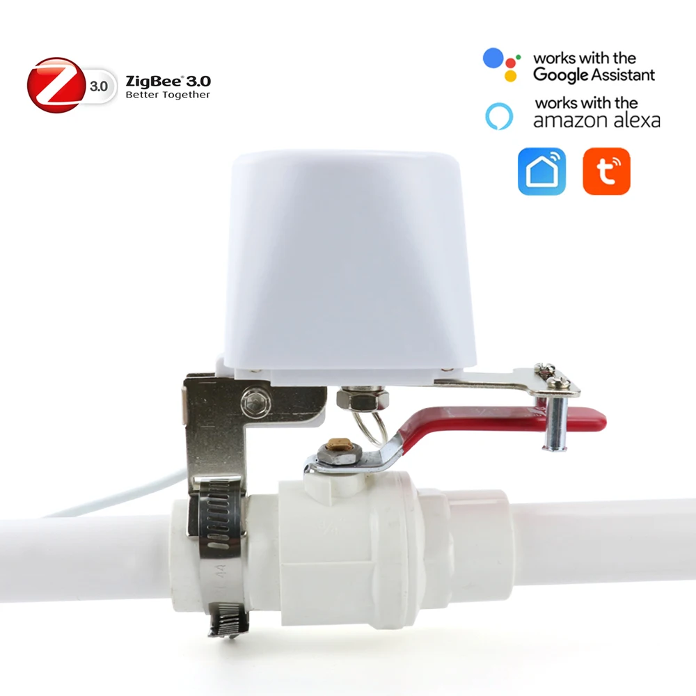 Tuya WiFi Waterklep Zigbee Gasafsluiting Kogelkraan Timer Tuinkraan Controller Ondersteuning Alexa Google Assistent SmartLife