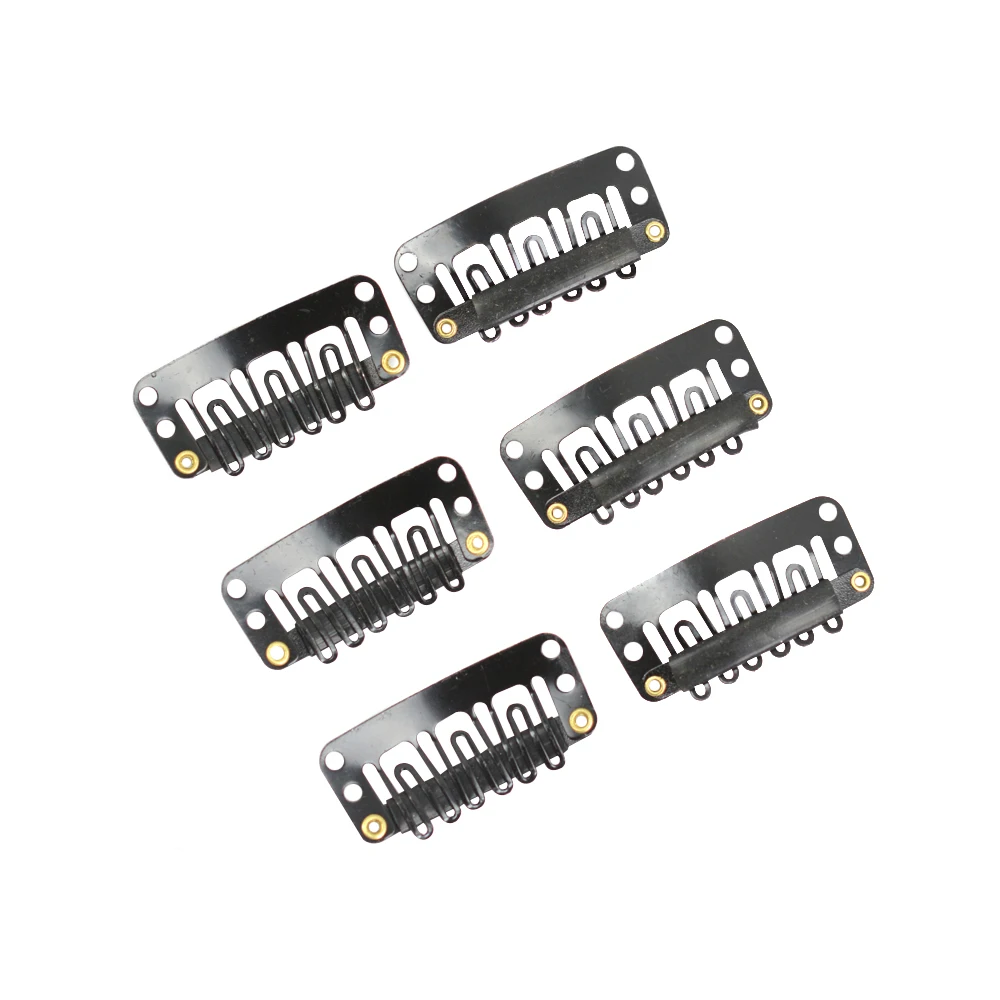 20 Chiếc 32Mm Hình Chữ U Tóc Giả Kẹp Với Ốp Lưng Cho Tóc Phụ Kiện Dụng Cụ