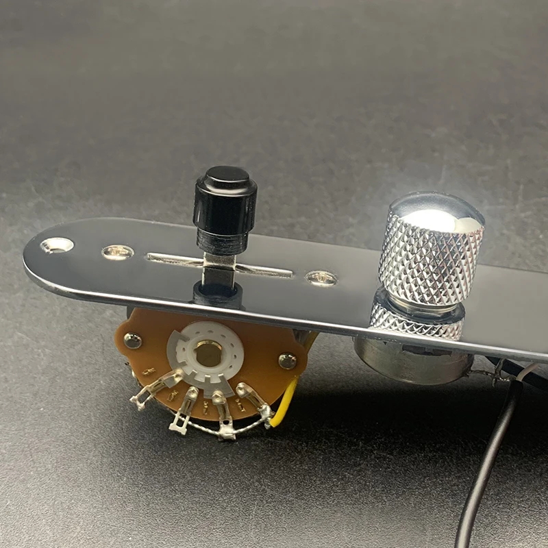 Perillas de interruptor de hoja de arnés de placa de Control precableada cargada con cable de 3 vías para guitarra TL Tele Telecaster piezas de guitarra