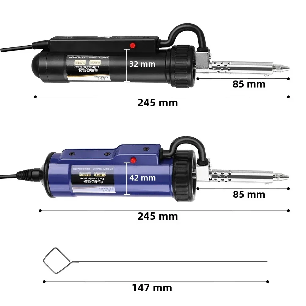 LUXIANZI 30w/40w potente bomba desoldadora eléctrica succión estaño herramienta de eliminación al vacío herramientas de soldadura manual pistola desoldadora de hierro