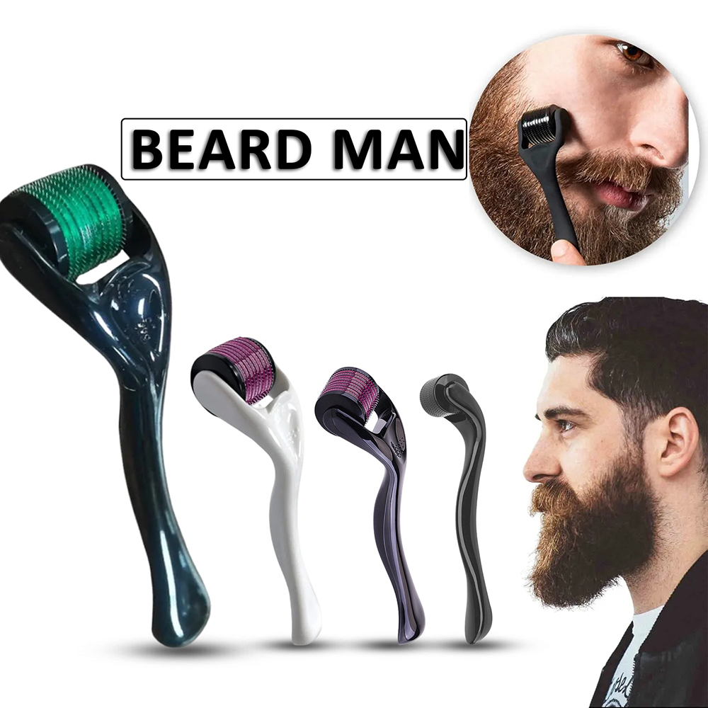 Мужской Ролик Derma Roller С 540 Иглами Для Роста Волос На Лице И Теле, 0,2 Мм, 0,25 Мм, 0,3 Мм, Микроигла