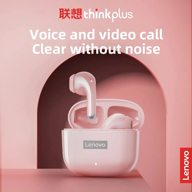 Oryginalne słuchawki Lenovo LP40 Pro TWS bezprzewodowe słuchawki Bluetooth 5.1 sportowe słuchawki z redukcją szumów sterowanie dotykowe 250mAH słuchawki