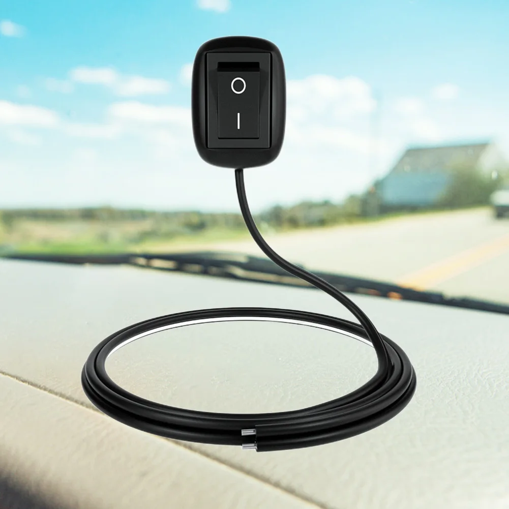 Interruptor Universal Carro com Cabo, Interruptor de Desconexão da Bateria, Tipo Colar, Mini Interruptor para Lâmpada de Nevoeiro, Luzes de Néon, DC 12V, 24V, 60cm, 100cm