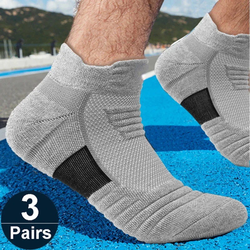 Calcetines de fútbol antideslizantes para hombre y mujer, calcetín de algodón, tubo corto y largo, calcetines deportivos de baloncesto, calcetines desodoros transpirables 39-45