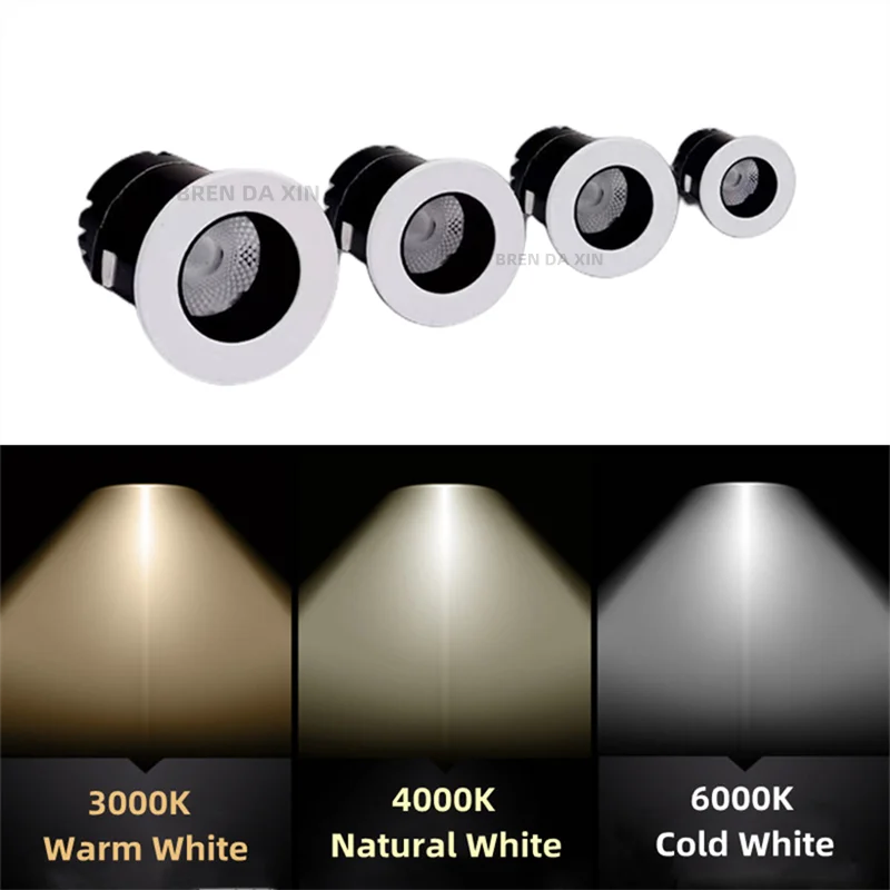 Mini focos LED descendentes antideslumbrantes regulables 3W5W7W10W12W15W empotrado ultrafino COB Sky Flower lámpara gabinete iluminación del hogar