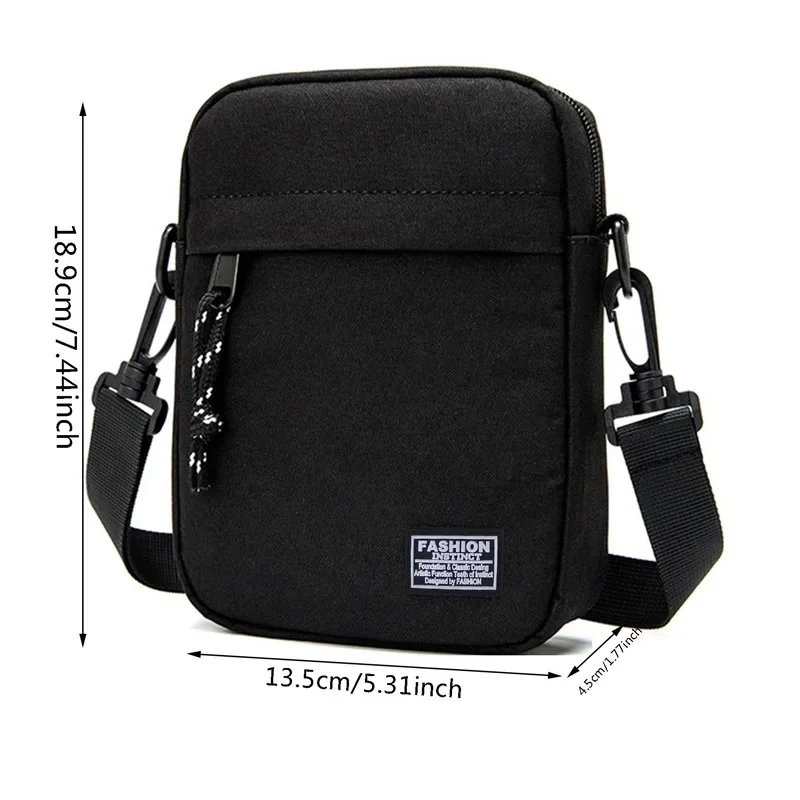 กระเป๋าสะพายผ้า Oxford Casual Men's Satchel กระเป๋าสี่เหลี่ยมเล็กแฟชั่น Diagonal Crossover Hand Machine กระเป๋าถือผู้หญิงกระเป๋าเดินทาง