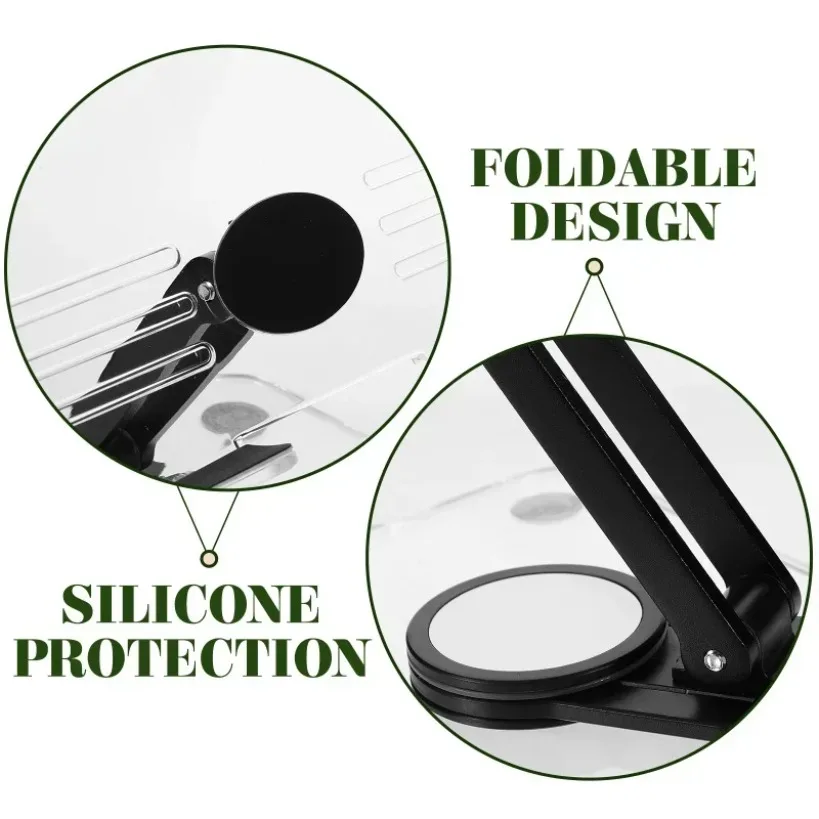 Tablet Desktop Stand Transparent Acrylic Phone Holder 360° Rotation Cell Phone Support for iPad Pro 9.7 Air 4 5 Mini 6 11 Mi Pad